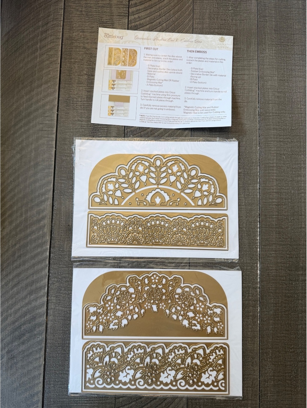 Anna Griffin Decorative Borders Cut & Emboss Dies die cut set
